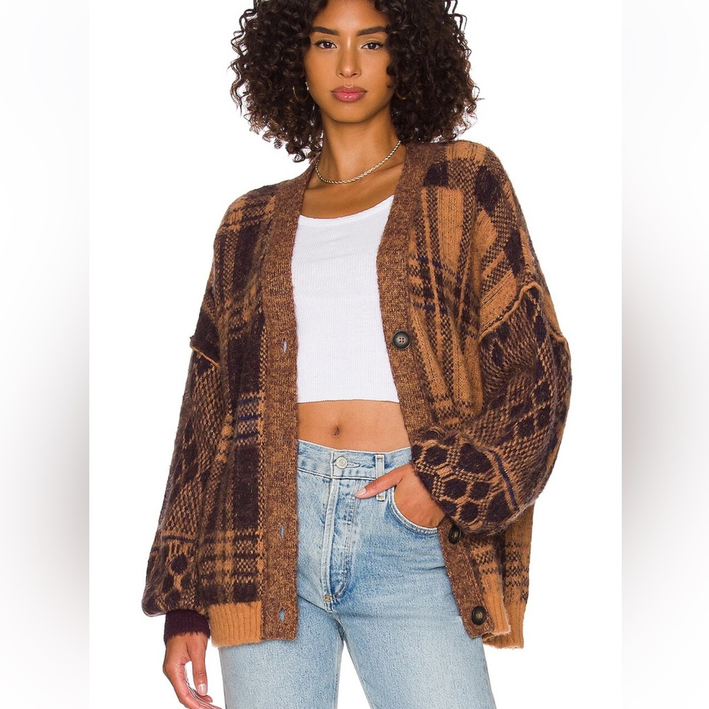 Free People Sepia Cardi in Birchwood